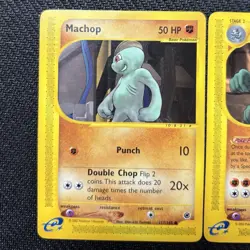 Machop 117 & Machamp 51 - Expedition Set - Pokemon Cards - VLP (2-Card Lot) - Image 4