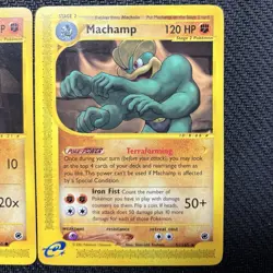 Machop 117 & Machamp 51 - Expedition Set - Pokemon Cards - VLP (2-Card Lot) - Image 5