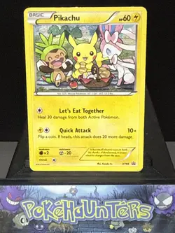 Pokemon Card Pikachu XY95 XY Generations Holo Black Star Promo Played - Image 1