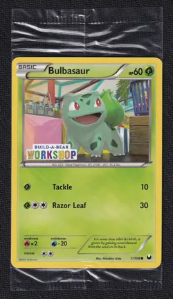 Pokemon Bulbasaur Build-A-Bear Workshop Promo Card Sealed - Image 1
