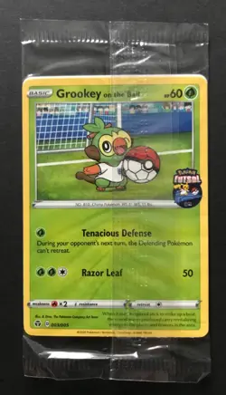 Grookey On The Ball 003/005 Futsal Pokemon Card PROMO UK Exclusive NEW SEALED - Image 1