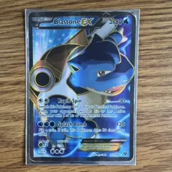Blastoise EX 142/146 XY Ultra Rare Full Art Holo Pokemon Card - Image 1