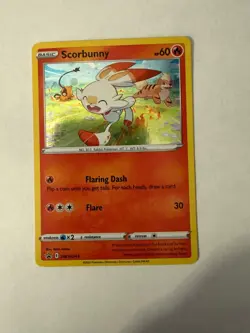 Scorbunny - (Cosmos Holo) SWSH244 SWSH: Sword & Shield Promo Cards Holo - Image 1