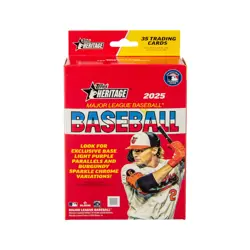 2025 Topps Heritage Baseball Trading Cards Hanger Box 3 Pack - Image 2