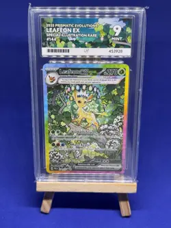 Pokemon TCG Leafeon EX Prismatic Evolutions SIR 144/131 Ace 9 Mint Card - Image 1