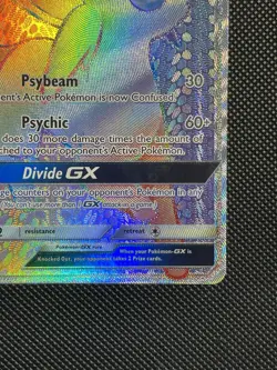 2017 Pokemon Sun & Moon Base Espeon GX Rainbow Rare Card 152/149 nm - Image 3