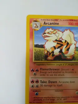 Arcanine 23/102 Base Set Pokemon Card TCG WOTC NM - Image 3