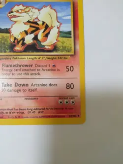 Arcanine 23/102 Base Set Pokemon Card TCG WOTC NM - Image 5