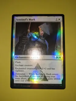 FOIL Sentinel's Mark x1 Ravnica Allegiance 1x MTG Magic the Gathering - Image 1