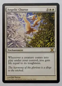 MTG - Angelic Chorus - 10th Edition 4/383 - Regular Rare - Lifegain Combo/Value - Image 1