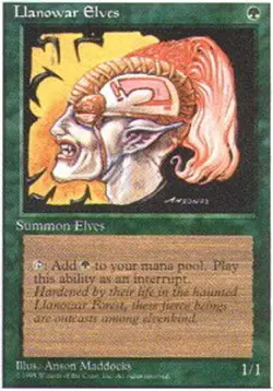 Near Mint x 1 Llanowar Elves Alternate Fourth Edition - Image 1
