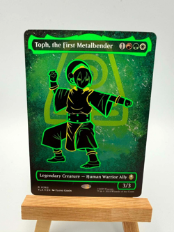 Toph, the First Metalbender (Borderless) (Neon Ink Foil) (Mint) Avatar x MTG - Image 3
