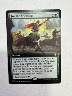 For the Ancestors Extended (NM Non-Foil) CMM-0770 Rare MTG - Image 1