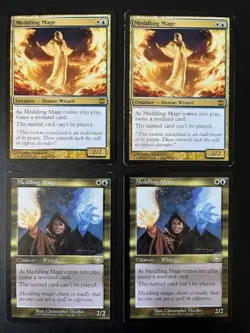 MTG- Meddling Mage x4 (2x Planeshift, 2x Alara Reborn) - Image 1