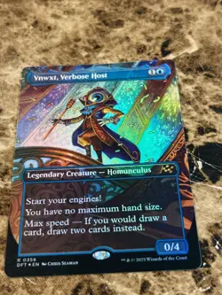 VNWXT, VERBOSE HOST Magic MTG Aetherdrift Borderless Foil - Image 1
