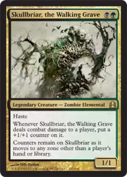 Light Play, English MTG Regular Skullbriar, the Walking Grave Commander Magic th - Image 1