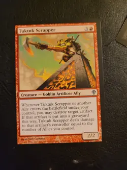 Tuktuk Scrapper *Uncommon* Magic MTG Worldwake Goblin Ally Artificer Red LP - Image 1