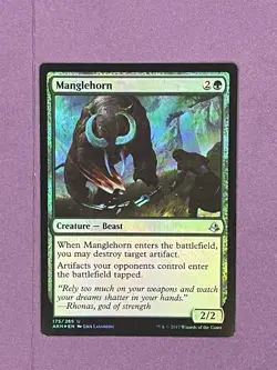 Manglehorn - FOIL Uncommon - Amonkhet 175/2690 MTG - Image 1