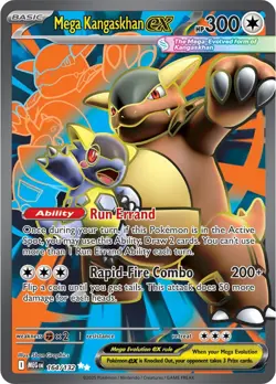 Mega Kangaskhan ex 164/132 Mega Evolution Ultra Rare Full Art - Pokemon ME01 MEG - Image 1