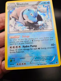 Blastoise 16/101 Plasma Blast Holo Pokemon Card LP- - Image 2