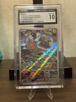 2025 POKEMON JAPANESE HEAT WAVE ARENA ART RARE HOLO ROTOM CGC 10 GEM MINT - Image 1