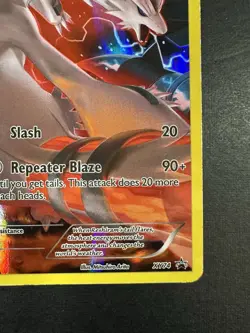 2015 Pokemon Reshiram Full Art Promo XY74 Black Star Promo Holo LP - Image 5