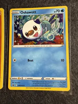 Pokemon TCG Rowlet SWSH220 Cyndaquil SWSH221 Oshawott SWSH222 Cosmos Holo NM - Image 4