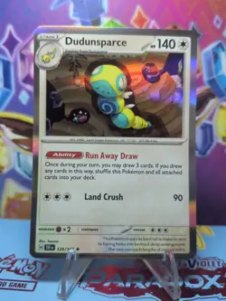 Pokemon TCG Temporal Forces Dudunsparce 129/162 Holo Rare NM/M - Image 1
