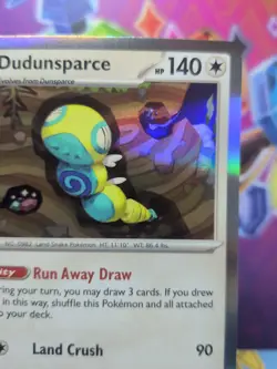 Pokemon TCG Temporal Forces Dudunsparce 129/162 Holo Rare NM/M - Image 3