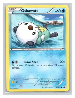Pokemon TCG Oshawott 37/113 Legendary Treasures Normal LP - Image 1