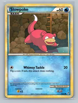 Pokemon TCG Slowpoke 70/95 Call of Legends Normal LP - Image 1