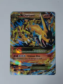 M Charizard EX Y Mega Full Art Secret Rare Flashfire 107/106 Pokemon LP - Image 1