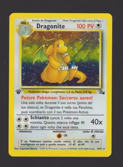 Dragonite Holo Fossil 4/62 1ª Edizione ITA - Carta Pokemon Rara Olografica - Image 1
