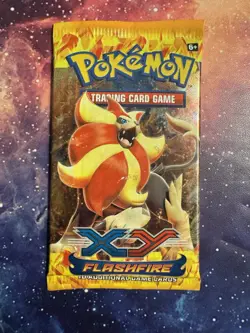Pokemon 2014 XY Flashfire Sealed Booster Pack Pyroar Artwork - Image 1
