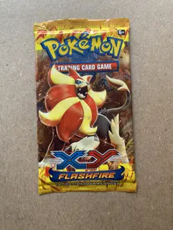 Pokemon 2014 XY Flashfire Sealed Booster Pack Pyroar Artwork - Image 1