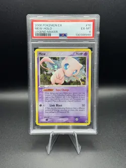 2006 Pokemon Mew Holo - 10/92 - Legend Maker - PSA 6 - Image 1