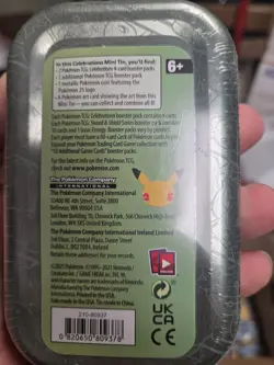 2021 Pokemon Kanto Celebrations Factory Sealed Mini Tin - Image 2