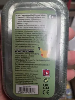 2021 Pokemon Kanto Celebrations Factory Sealed Mini Tin - Image 3
