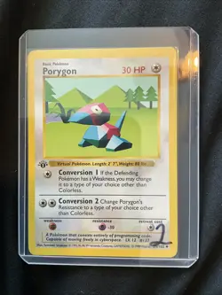 Pokemon TCG First Edition Porygon 039/102 Base Set (Shadowless) Regular - Image 4