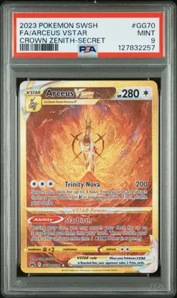 2023 POKEMON SWORD & SHIELD CROWN ZENITH SECRET FULL ART/ARCEUS VSTAR PSA 9 - Image 1
