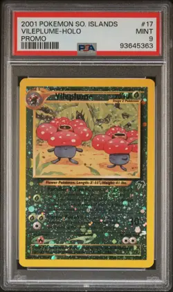 2001 Pokemon Southern Islands Vileplume Holo Promo #17 PSA 9 - SWIRL- - Image 1