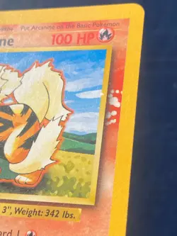 Arcanine 23/102 INK BLOT ERROR Pokemon Base Set (1999) Vintage WOTC - NM/LP - Image 3