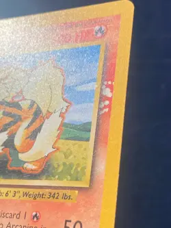 Arcanine 23/102 INK BLOT ERROR Pokemon Base Set (1999) Vintage WOTC - NM/LP - Image 5