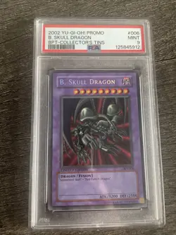 2002 YU-GI-OH! B. SKULL DRAGON COLLECTOR'S TINS BPT-006 PSA 9 MINT - Image 1