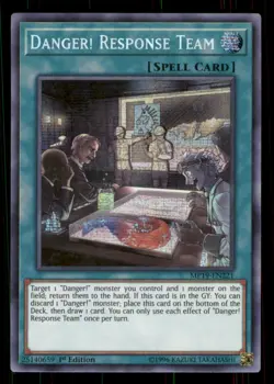 Yugioh Danger! Response Team #MP19-EN221 2019 Gold Sarcophagus Tin Mega Pack LP - Image 1