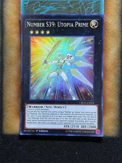 Yugioh Number S39: Utopia Prime CROS-EN094 Super Rare 1st Ed NM - Image 1