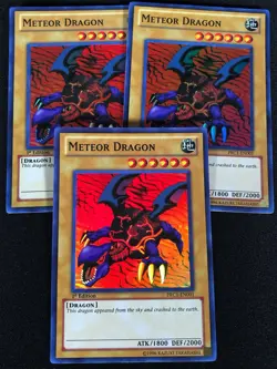 Yugioh Meteor Dragon PRC1-EN001 1st Super x3 (NM) - Image 1