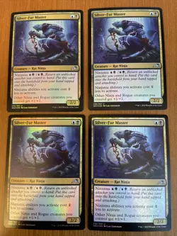 MTG Silver-Fur Master Foil New Mint Kamigawa Neon Dynasty Magic Card - Image 1