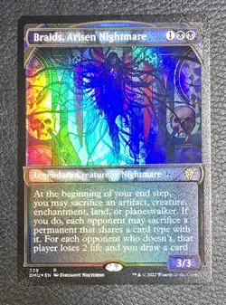 Braids, Arisen Nightmare (Textured Foil) Dominaria United Foil MTG NM Magic Card - Image 1