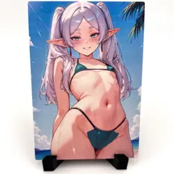 Frieren: Beyond Journey's End Sexy Bikini Anime Waifu Girl Goddess Story Card - Image 1